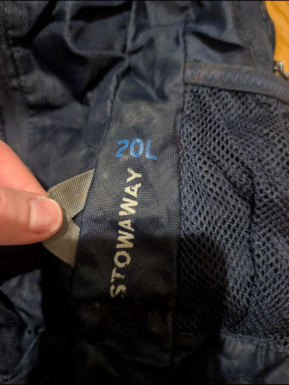 Navy Eddie Bauer Stowaway 20L Backpack